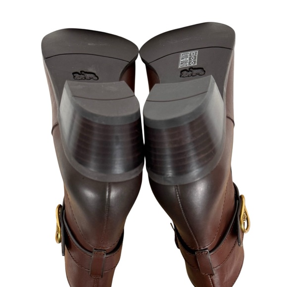 Coach “Dylan” Brown Leather Ankle Boots 8.5 B - Picture 11 of 15